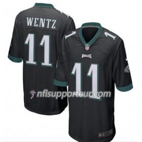 Maillot Homme Philadelphia Eagles Carson Wentz 11 Nike Noir